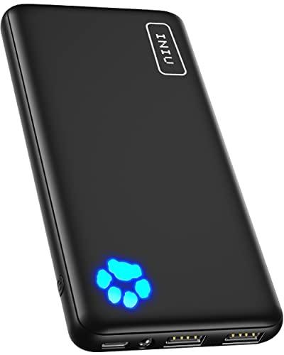 INIU Portable Charger, Slimmest 10000mAh 5V/3A Power Bank, USB C in&out High-Speed Charging Battery Pack, External Phone Powerbank Compatible with iPhone 14 13 12 11 Samsung S22 S21 Google LG iPad etc - GEAR4EVER