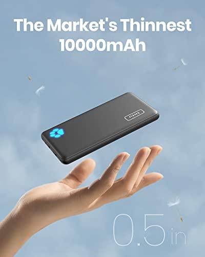 INIU Portable Charger, Slimmest 10000mAh 5V/3A Power Bank, USB C in&out High-Speed Charging Battery Pack, External Phone Powerbank Compatible with iPhone 14 13 12 11 Samsung S22 S21 Google LG iPad etc - GEAR4EVER