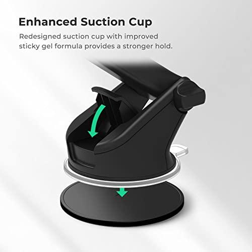 iOttie Easy One Touch 5 Dashboard & Windshield Universal Car Mount Phone Holder Desk Stand with Suction Cup Base and Telescopic Arm for iPhone, Samsung, Google, Huawei, Nokia, other Smartphones - GEAR4EVER