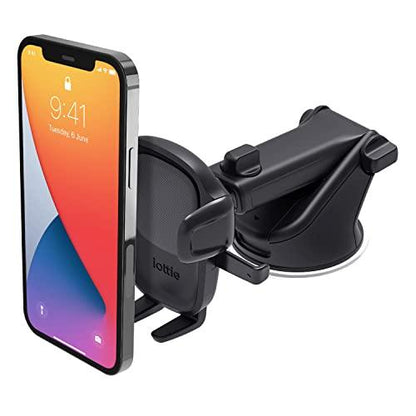 iOttie Easy One Touch 5 Dashboard & Windshield Universal Car Mount Phone Holder Desk Stand with Suction Cup Base and Telescopic Arm for iPhone, Samsung, Google, Huawei, Nokia, other Smartphones - GEAR4EVER