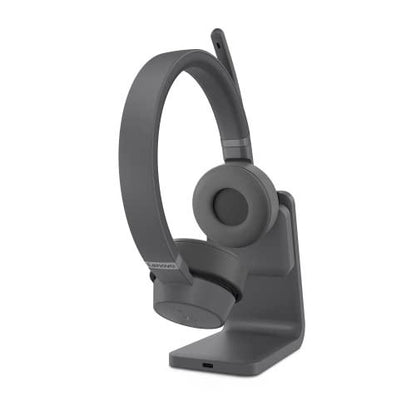 Lenovo Go - Wireless ANC Headset - Bluetooth Headset - Active Noise Cancelling - Rotatable Boom Mic - Microsoft Teams Certified, Iron Grey, Large - GEAR4EVER