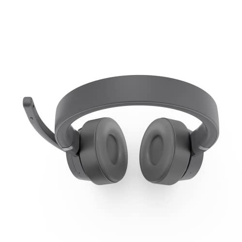 Lenovo Go - Wireless ANC Headset - Bluetooth Headset - Active Noise Cancelling - Rotatable Boom Mic - Microsoft Teams Certified, Iron Grey, Large - GEAR4EVER