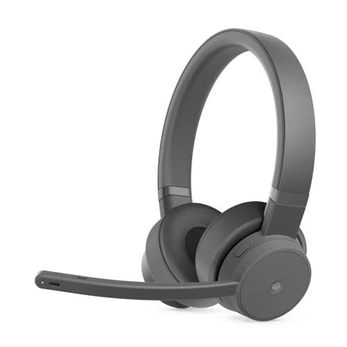 Lenovo Go - Wireless ANC Headset - Bluetooth Headset - Active Noise Cancelling - Rotatable Boom Mic - Microsoft Teams Certified, Iron Grey, Large - GEAR4EVER