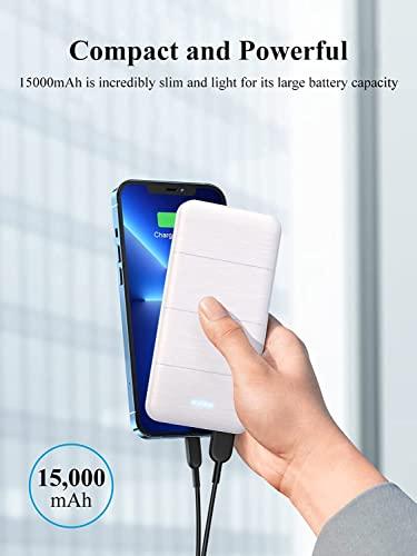 LOVELEDI Portable-Charger-Power-Bank - 2 Pack 15000mAh Dual USB Power Bank Output 5V3.1A Fast Charging Portable Charger Compatible with Smartphones and All USB Devices - GEAR4EVER