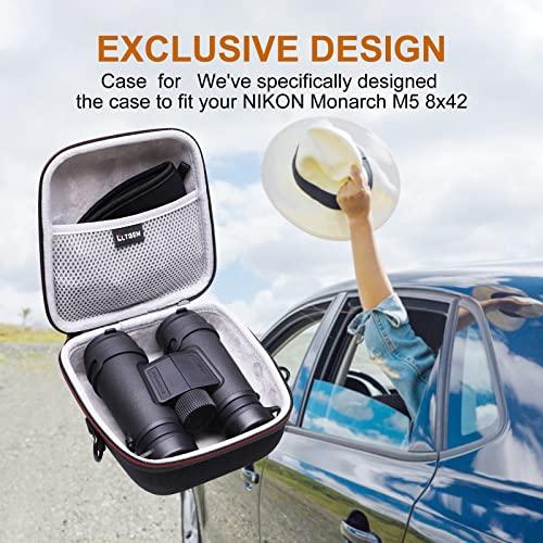 LTGEM EVA Hard Case for NIKON Monarch M5 8x42 Binocular - Travel Protective Carrying Storage Bag - GEAR4EVER