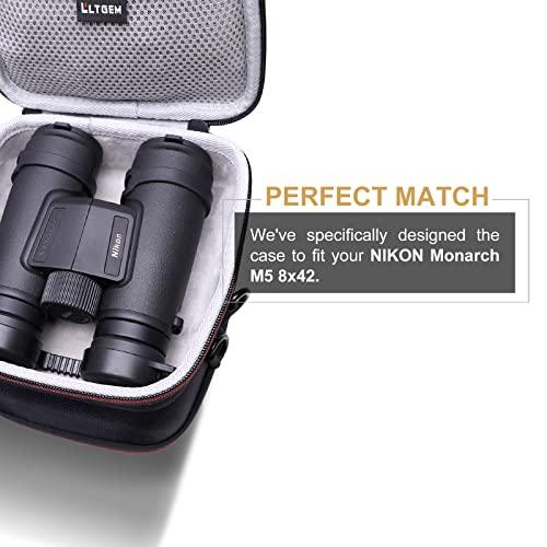 LTGEM EVA Hard Case for NIKON Monarch M5 8x42 Binocular - Travel Protective Carrying Storage Bag - GEAR4EVER