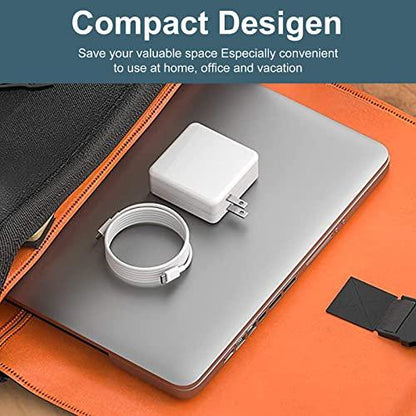 Mac Book Pro Charger - 118W USB C Charger Fast Charger Compatible with MacBook Pro/Air 13, 14, 15, 16 Inch, iPad Pro, Samsung Galaxy, and More USB-C Devices(7.2 ft Cable Included) - GEAR4EVER