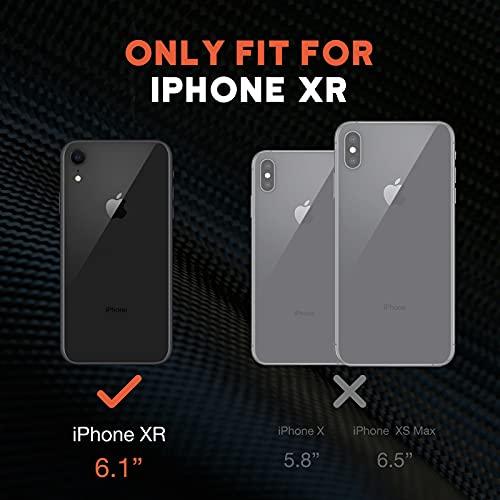 NTGNTG Shockproof Designed for iPhone XR Case [2 Layer Structure Protection] [Military Grade Anti-Drop] Lightweight Shockproof Protective Phone Case for iPhone XR 6.1 inch, Black - GEAR4EVER