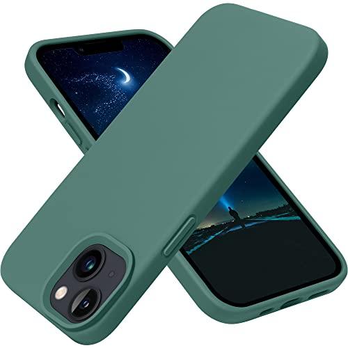 OTOFLYOTOFLY Designed for iPhone 13 Phone Case, Silicone Shockproof Slim Thin Phone Case for iPhone 13 6.1 inch Midnight Green - GEAR4EVER