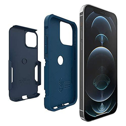 OtterBoxOtterBox IPhone 12 & IPhone 12 Pro Commuter Series Case - BESPOKE WAY (BLAZER BLUE/STORMY SEAS BLUE), Slim & Tough, Pocket-Friendly, with Port Protection - GEAR4EVER