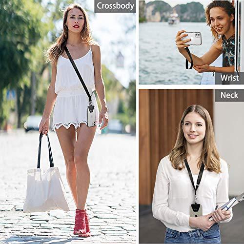 OUTXEOUTXE Phone Lanyard - 4× Pads, 1× Adjustable Neck Strap, 1× Wrist Strap, Nylon Phone Lanyard Compatible with All Smartphone - GEAR4EVER