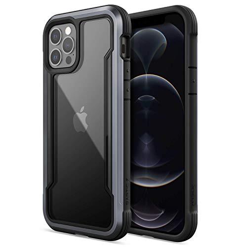 RAPTICRAPTIC Shield Case Compatible with iPhone 12 Case & iPhone 12 Pro Case, Shock Absorbing Protection, Durable Aluminum Frame, 10ft Drop Tested, Fits iPhone 12 & 12 Pro, Black - GEAR4EVER