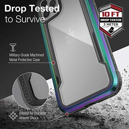 RAPTICRaptic Shield Case Compatible with iPhone 12 Case & iPhone 12 Pro Case, Shock Absorbing Protection, Durable Aluminum Frame, 10ft Drop Tested, Fits iPhone 12 & 12 Pro, Iridescent - GEAR4EVER