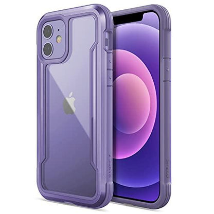 RAPTICRAPTIC Shield Case Compatible with iPhone 12 Case & iPhone 12 Pro Case, Shock Absorbing Protection, Durable Aluminum Frame, 10ft Drop Tested, Fits iPhone 12 & 12 Pro,Purple - GEAR4EVER