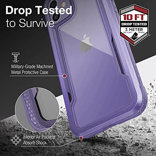 RAPTICRAPTIC Shield Case Compatible with iPhone 12 Case & iPhone 12 Pro Case, Shock Absorbing Protection, Durable Aluminum Frame, 10ft Drop Tested, Fits iPhone 12 & 12 Pro,Purple - GEAR4EVER