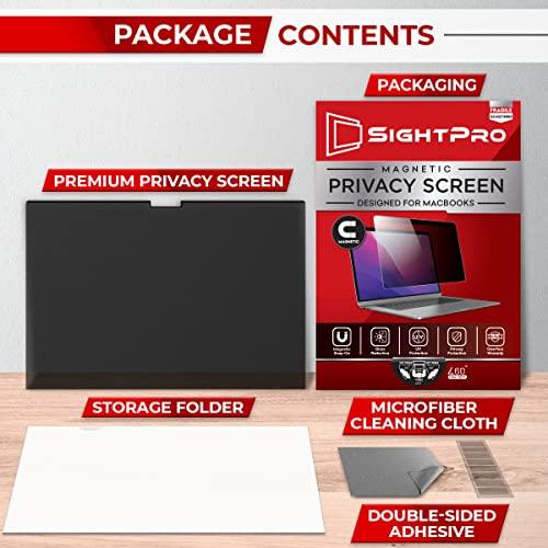 SightProSightPro Magnetic Privacy Screen for MacBook Pro 13 Inch (2016, 2017, 2018, 2019, 2020, 2021, 2022, M1, M2) Laptop Privacy Filter and Anti-Glare Protector - GEAR4EVER