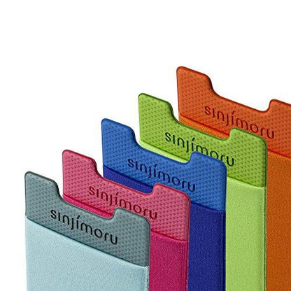 SinjimoruSinjimoru Card Holder for Back of Phone, Stick on Wallet functioning as Credit Card Holder, Phone Wallet and iPhone Card Holder / Card Wallet for Cell Phone. Sinji Pouch Basic 2, Black - GEAR4EVER