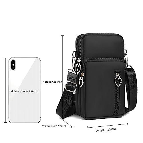 OnefeelUniversal Crossbody Wallet Phone Bag for Women Mini Shoulder Arm Bag Cell Phone Purse Compatible for iPhone/Samsung Galaxy - GEAR4EVER