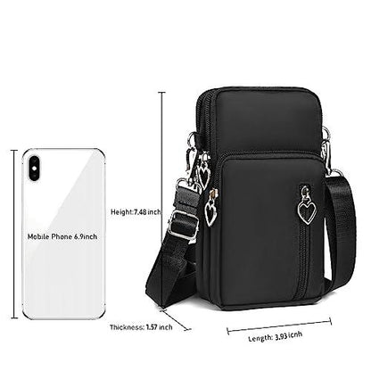 OnefeelUniversal Crossbody Wallet Phone Bag for Women Mini Shoulder Arm Bag Cell Phone Purse Compatible for iPhone/Samsung Galaxy - GEAR4EVER