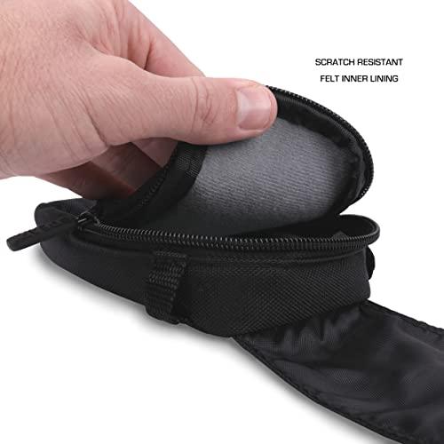 USA GearUSA Gear Small Binocular Case – Compact Binocular Case w/Shoulder Strap, Belt Loop, Weather Resistant Exterior - Compatible with POLDR 12x25, WRNRN 12X25, Aurosports 10x25, Anourney 8x21, and More - GEAR4EVER