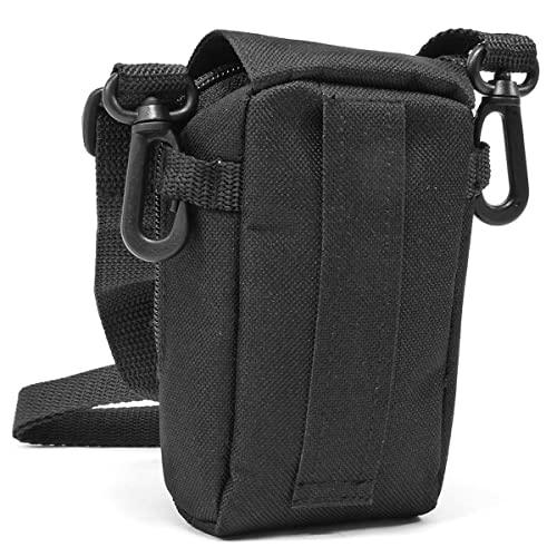 USA GearUSA Gear Small Binocular Case – Compact Binocular Case w/Shoulder Strap, Belt Loop, Weather Resistant Exterior - Compatible with POLDR 12x25, WRNRN 12X25, Aurosports 10x25, Anourney 8x21, and More - GEAR4EVER