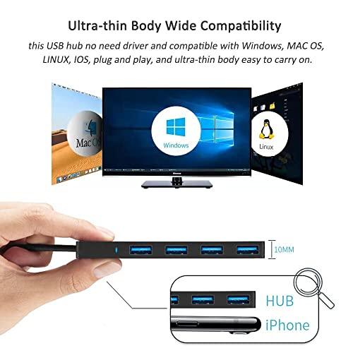 vienonUSB 3.0 Hub, VIENON 4-Port USB Hub USB Splitter USB Expander for Laptop, Xbox, Flash Drive, HDD, Console, Printer, Camera,Keyborad, Mouse - GEAR4EVER
