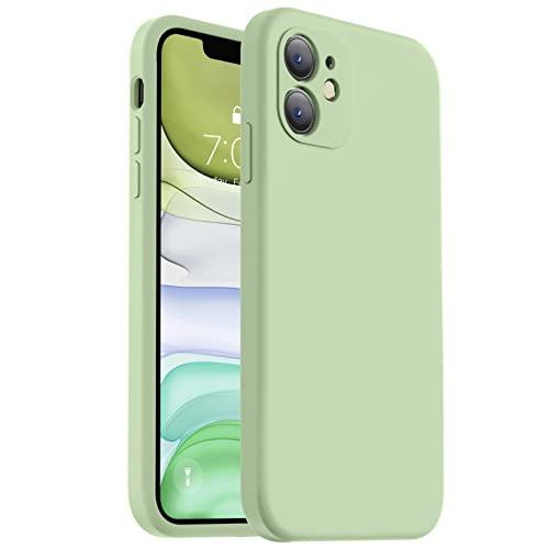 VooiiVooii Compatible with iPhone 11 Case, Upgraded Liquid Silicone with [Square Edges] [Camera Protection] [Soft Anti-Scratch Microfiber Lining] Phone Case for iPhone 11 6.1 inch - Matcha - GEAR4EVER